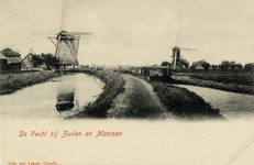 16390 Gezicht op de Nedereindschevaart en de Westbroekse Molen (Nedereindsevaart 3) en de Buitenwegse molen ...